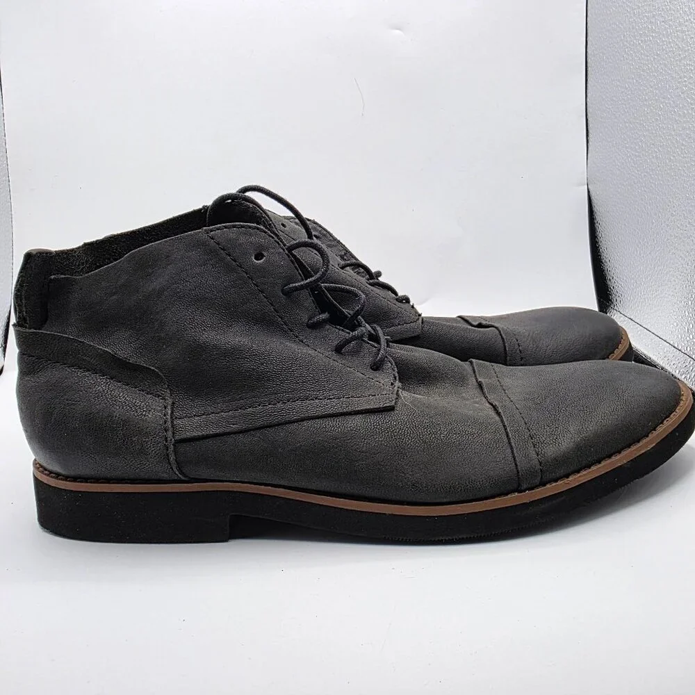 Bucks By Walk Over Mens Size 11 Black Boots Walking Casual Party Formal